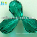 Bulk Faceted stereo glass tear drop beads 5500 beads Emerald color